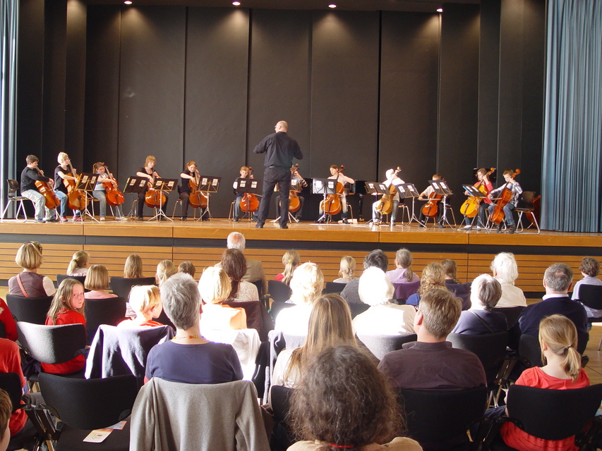 Celloorchester der Musikakademie Remel&eacute; 2009